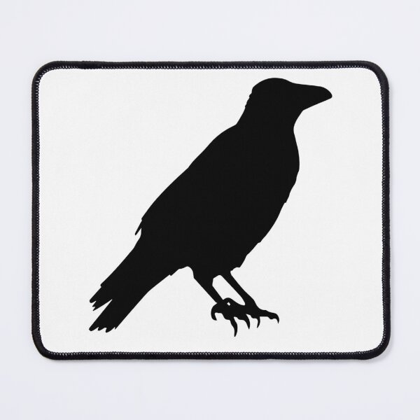 Item preview, Black Raven Silhouette designed and sold by MountMercantile.