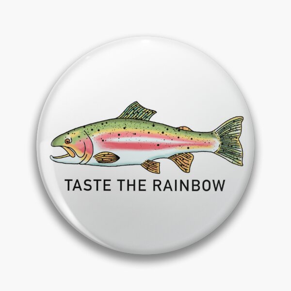 Item preview, Taste the rainbow trout designed and sold by Wilder Blue Studio.