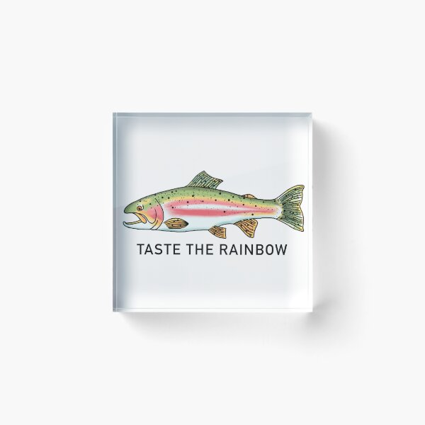 Item preview, Taste the rainbow trout designed and sold by Wilder Blue Studio.