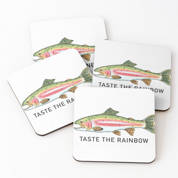 Item preview, Taste the rainbow trout designed and sold by Wilder Blue Studio.