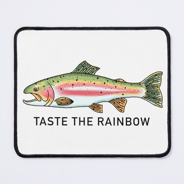 Item preview, Taste the rainbow trout designed and sold by Wilder Blue Studio.