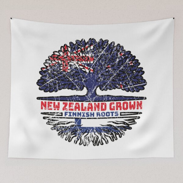 Item preview, Finland Finnish New Zealander New Zealand Tree Roots Flag designed and sold by FlagX.