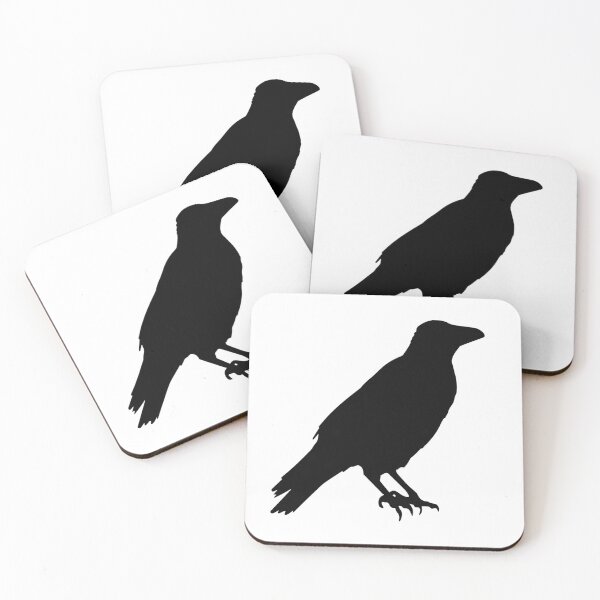Item preview, Black Raven Silhouette designed and sold by MountMercantile.