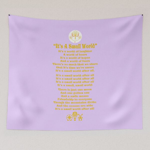 Item preview, Its a small world-Purple designed and sold by TheCaliGirls.