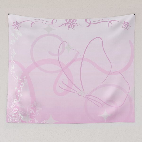 Item preview, light pink butterfly abstract frutiger metro pattern designed and sold by meuliasshop.