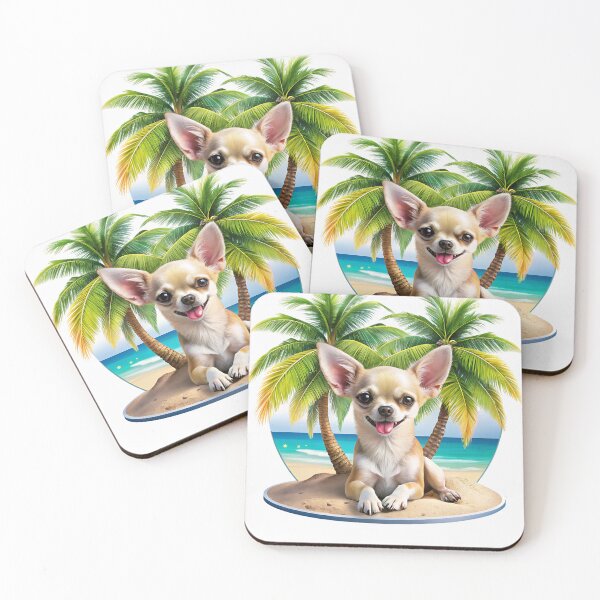 Item preview, The happy chihuahua is already on vacation, and you? designed and sold by ElegantOutlines.