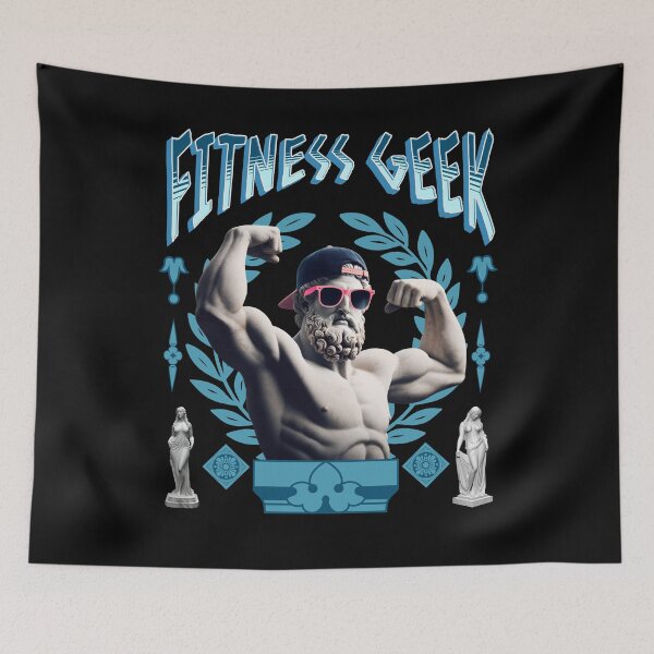 Item preview, Fitness Geek Greek God designed and sold by Iron Madness.