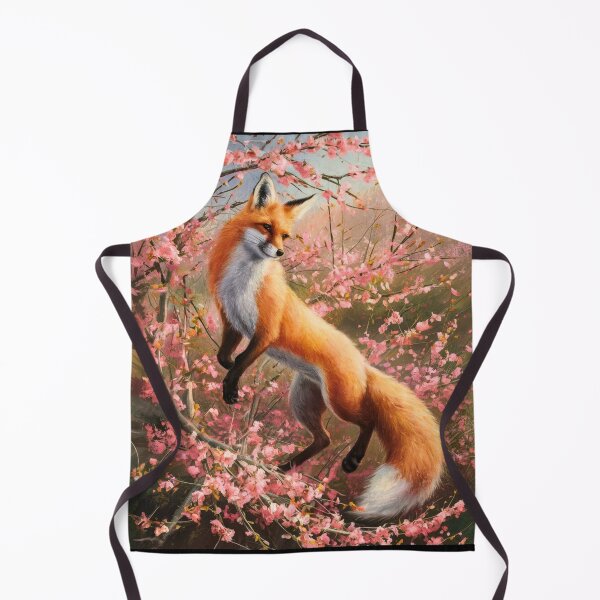 Artikelvorschau, Fuchs-Portrait. Fuchs mit Kirschblüte, Blumenfuchs, Vintage-Fuchs, Fuchs-Malerei, Edgar Degas-Stil entworfen und verkauft von FoxVibes.
