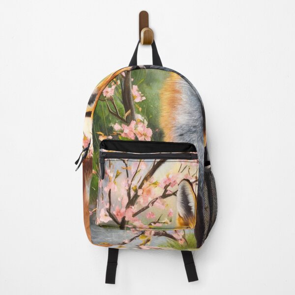 Artikelvorschau, Fuchs-Portrait. Fuchs mit Kirschblüte, Blumenfuchs, Vintage-Fuchs, Fuchs-Malerei, Edgar Degas-Stil entworfen und verkauft von FoxVibes.