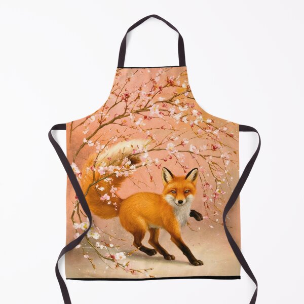 Artikelvorschau, Fuchs-Portrait. Fuchs mit Kirschblüte, Blumenfuchs, Vintage-Fuchs, Fuchs-Malerei, Edgar Degas-Stil entworfen und verkauft von FoxVibes.