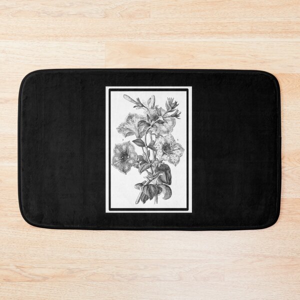 Item preview, Vintage 5 Petal Flower- 1901 Black and White Book Illustration designed and sold by MountMercantile.
