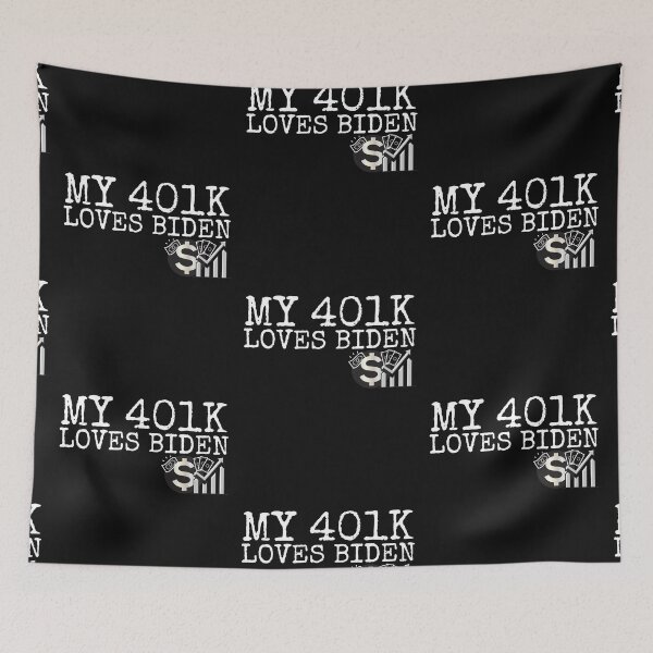 Item preview, My 401K Loves Biden Vote Blue Text Political Design designed and sold by EarthArtDesigns.