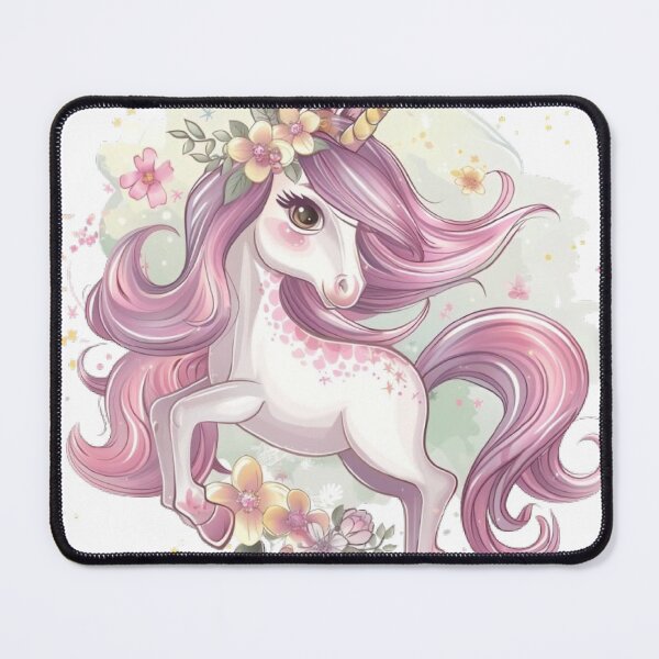 Item preview, Unicorn among flowers designed and sold by Marlene & Juan Pablo.