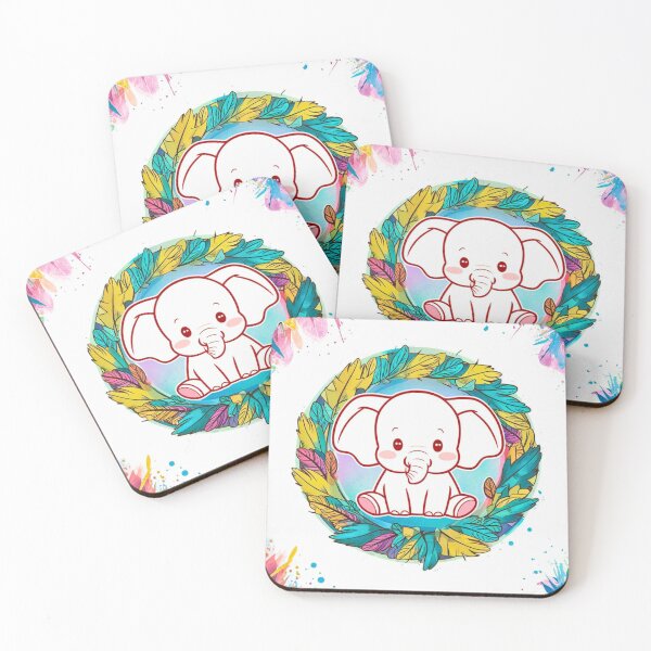 Item preview, Cute Elephant. Little elephant, colorful elephant, elephant drawing designed and sold by ElephantVibes.