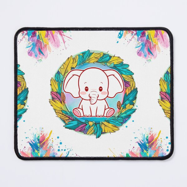 Item preview, Cute Elephant. Little elephant, colorful elephant, elephant drawing designed and sold by ElephantVibes.