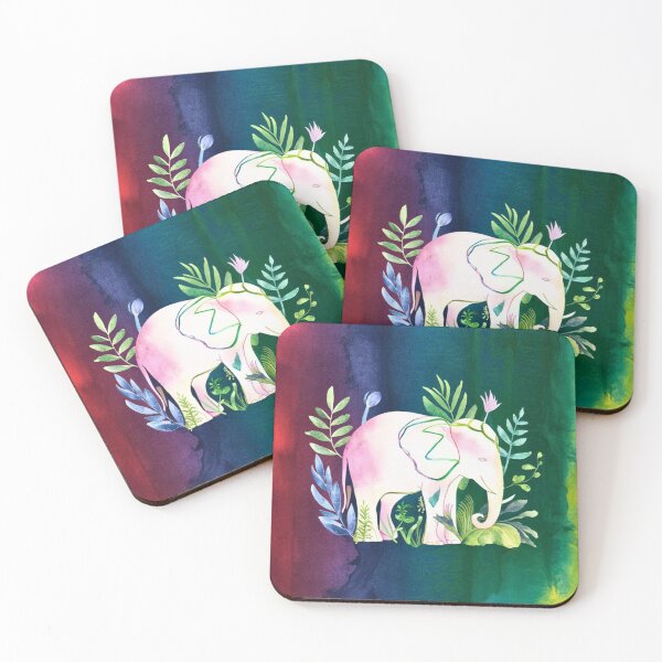 Item preview, Cute Elephant. Little elephant, colorful elephant, elephant drawing designed and sold by ElephantVibes.