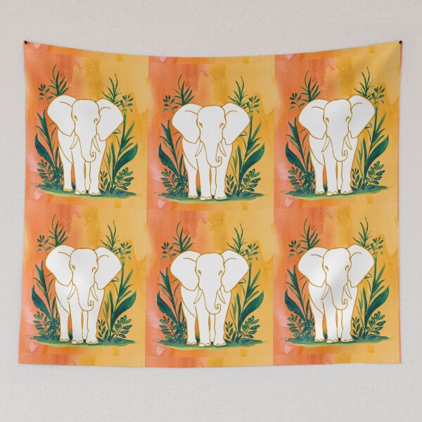 Item preview, Cute Elephant. Little elephant, colorful elephant, elephant drawing designed and sold by ElephantVibes.