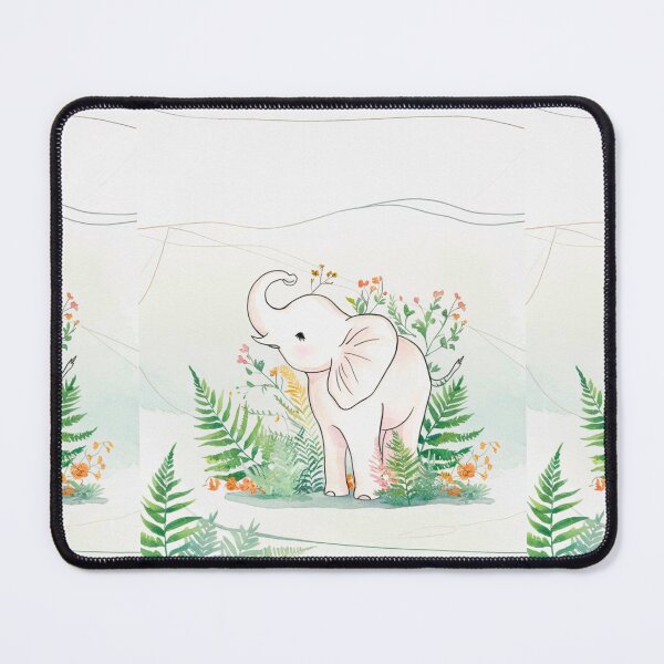 Item preview, Cute Elephant. Little elephant, colorful elephant, elephant drawing designed and sold by ElephantVibes.