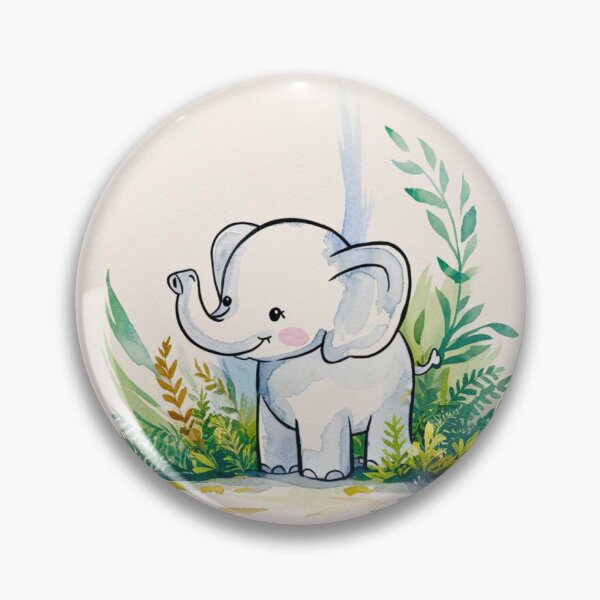 Item preview, Cute Elephant. Little elephant, colorful elephant, elephant drawing designed and sold by ElephantVibes.