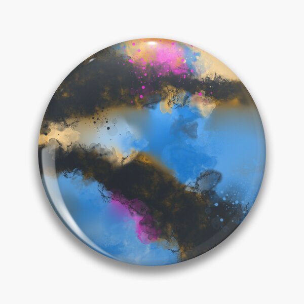 Item preview, Outer Limits - Pink Blue Black Abstract designed and sold by Joey Santiago.