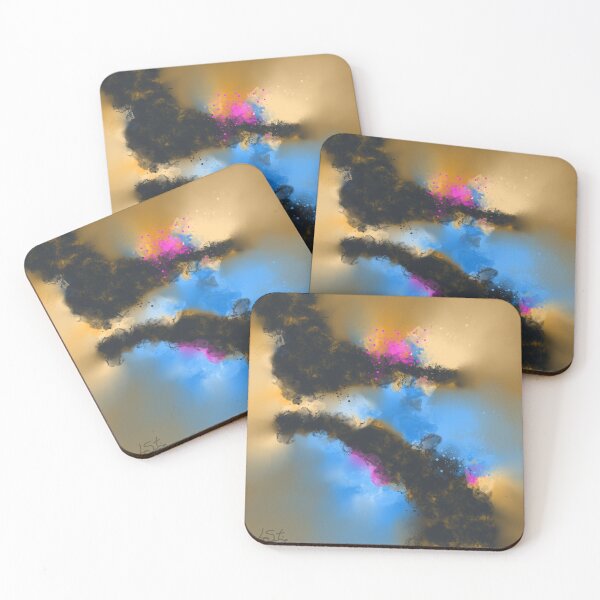 Item preview, Outer Limits - Pink Blue Black Abstract designed and sold by Joey Santiago.