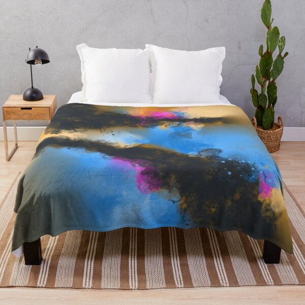 Item preview, Outer Limits - Pink Blue Black Abstract designed and sold by Joey Santiago.