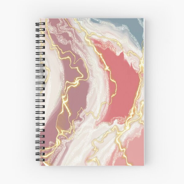 Item preview, Pastel and gold abstract fluid art with gold highlights  designed and sold by navitalidesign.