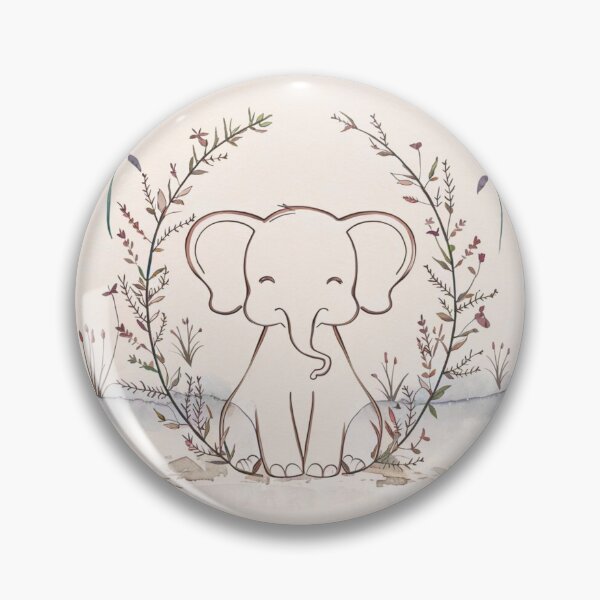 Item preview, Cute Elephant. Little elephant, colorful elephant, elephant drawing designed and sold by ElephantVibes.