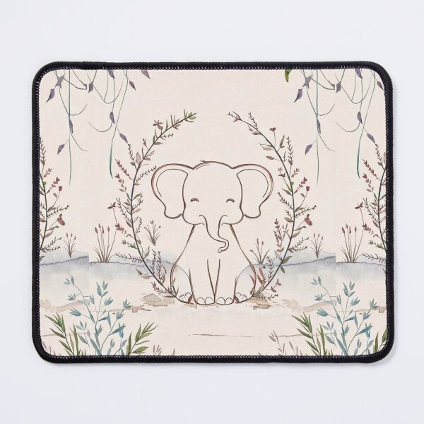 Item preview, Cute Elephant. Little elephant, colorful elephant, elephant drawing designed and sold by ElephantVibes.