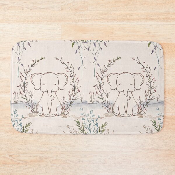 Item preview, Cute Elephant. Little elephant, colorful elephant, elephant drawing designed and sold by ElephantVibes.