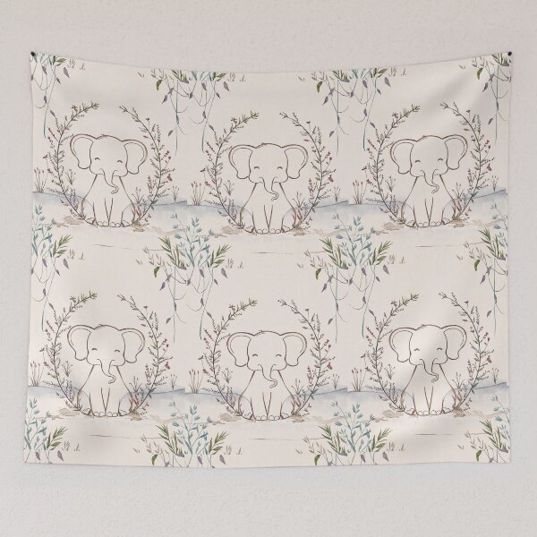Item preview, Cute Elephant. Little elephant, colorful elephant, elephant drawing designed and sold by ElephantVibes.