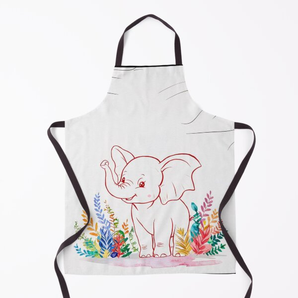Item preview, Cute Elephant. Little elephant, colorful elephant, elephant drawing designed and sold by ElephantVibes.