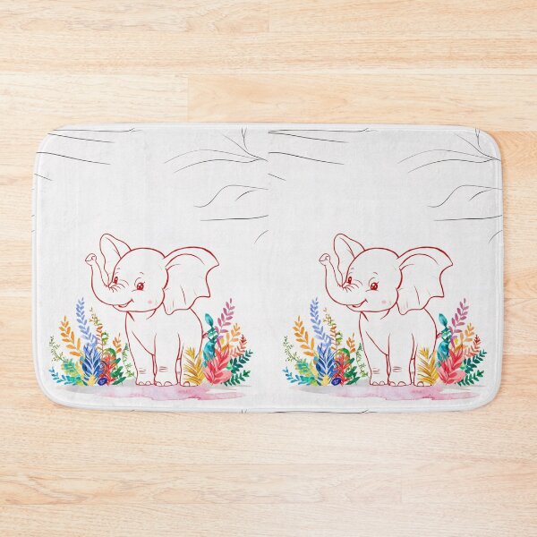 Item preview, Cute Elephant. Little elephant, colorful elephant, elephant drawing designed and sold by ElephantVibes.