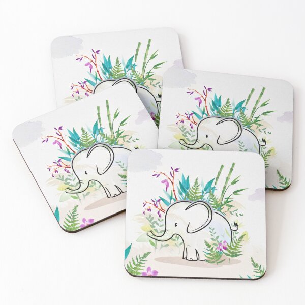 Item preview, Cute Elephant. Little elephant, colorful elephant, elephant drawing designed and sold by ElephantVibes.