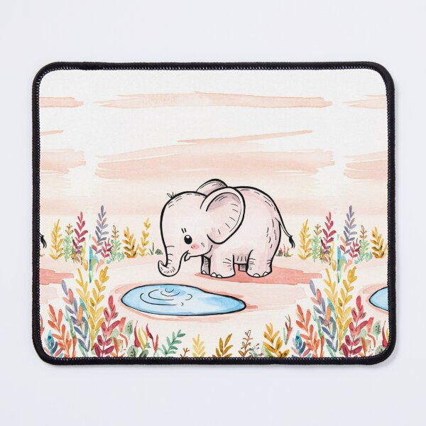 Item preview, Cute Elephant. Little elephant, colorful elephant, elephant drawing designed and sold by ElephantVibes.