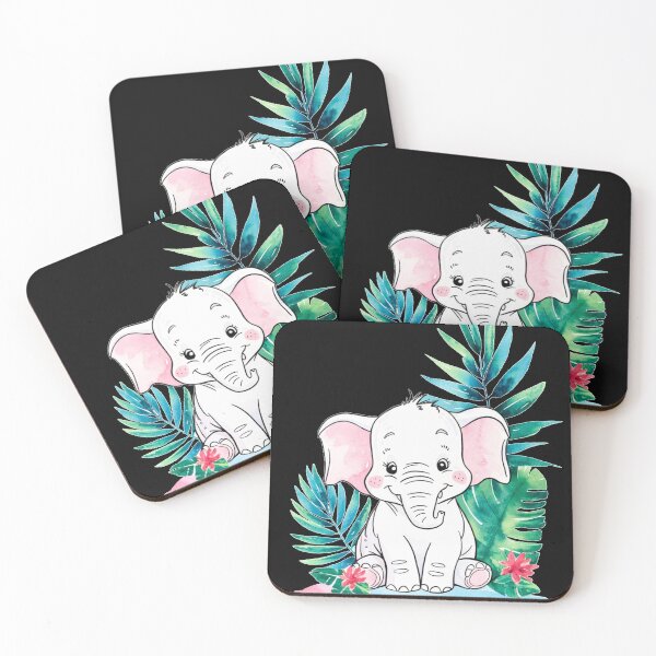 Item preview, Cute Elephant. Little elephant, colorful elephant, elephant drawing designed and sold by ElephantVibes.