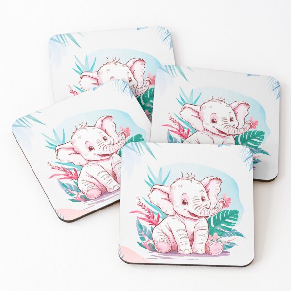 Item preview, Cute Elephant. Little elephant, colorful elephant, elephant drawing designed and sold by ElephantVibes.