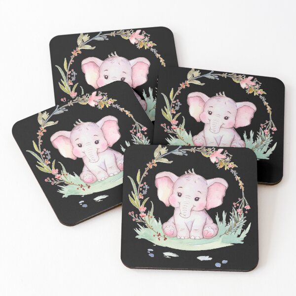 Item preview, Cute Elephant. Little elephant, colorful elephant, elephant drawing designed and sold by ElephantVibes.