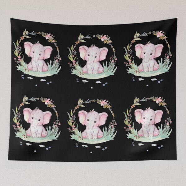 Item preview, Cute Elephant. Little elephant, colorful elephant, elephant drawing designed and sold by ElephantVibes.