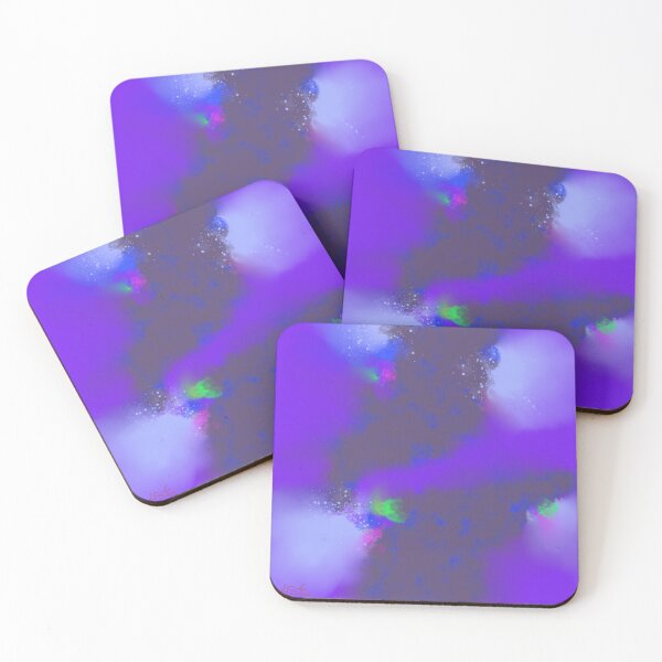 Item preview, Cloud Hopping - Purple Green Blue Abstract designed and sold by Joey Santiago.