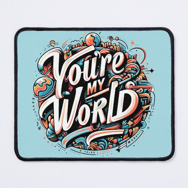Item preview, You're My World, typography designed and sold by maxmaj.