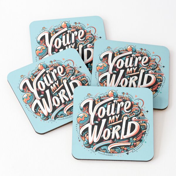 Item preview, You're My World, typography designed and sold by maxmaj.