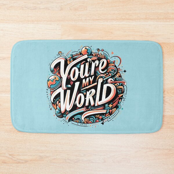 Item preview, You're My World, typography designed and sold by maxmaj.