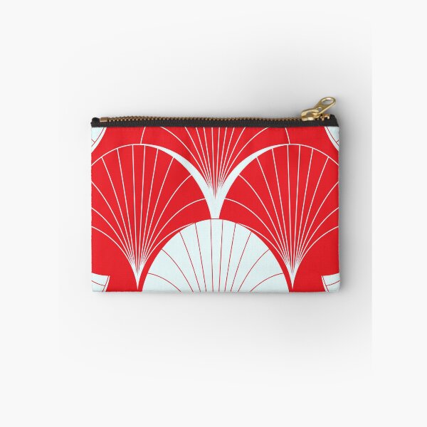 Item preview, Asian Art Deco Red And White Fan Pattern designed and sold by DEC02.