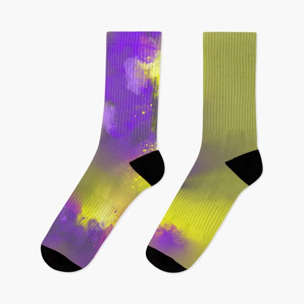 Item preview, Psychedelic Meltdown - Purple Yellow Abstract designed and sold by Joey Santiago.