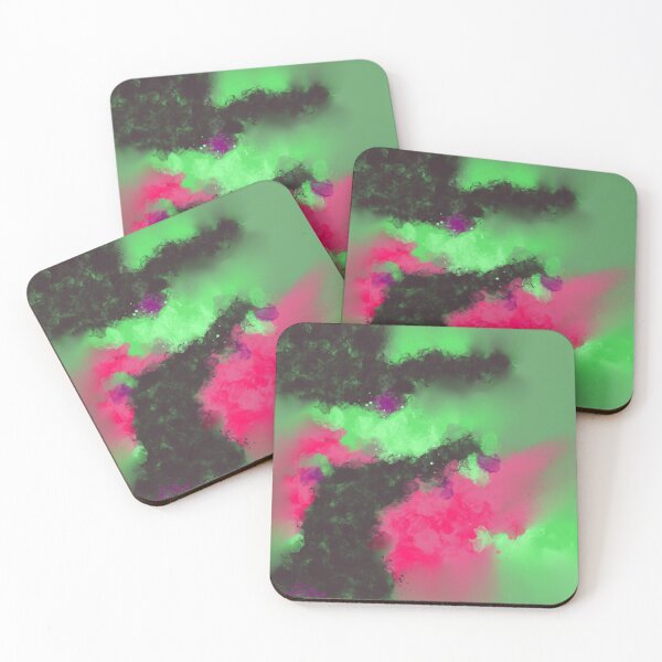 Item preview, Jungle Of Dreams - Green Pink Abstract designed and sold by Joey Santiago.