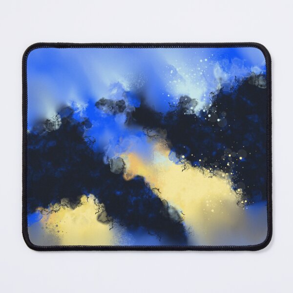 Item preview, The Aftermath - Blue Yellow Black Abstract designed and sold by Joey Santiago.
