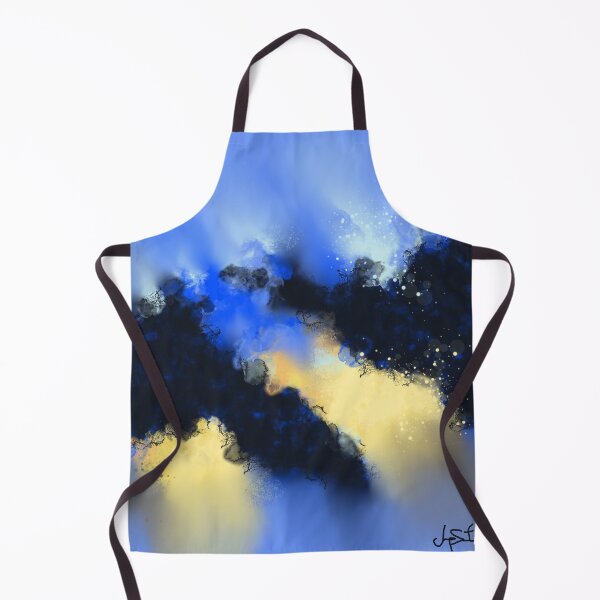 Item preview, The Aftermath - Blue Yellow Black Abstract designed and sold by Joey Santiago.