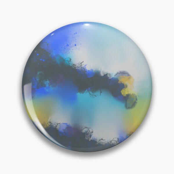 Item preview, Sky Is The Limit - Blue Yellow White Abstract designed and sold by Joey Santiago.