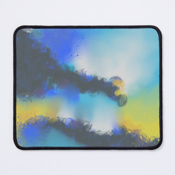 Item preview, Sky Is The Limit - Blue Yellow White Abstract designed and sold by Joey Santiago.